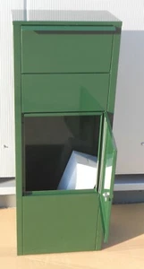 Mefa Paketbriefkasten Hazel 477  Moosgrün RAL 6005 Sonderfarbe mit Montageset - Bild 1 von 7