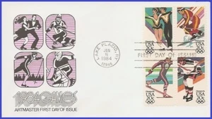 USA4 #2067-70 U/A ARTMASTER FDC BL4  Winter Olimpics - Picture 1 of 1