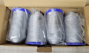 New AMANN Polyester Polymide 6.6 continuous Flamnent Thread, Tex 90 GRAY 16oz. - Picture 1 of 6