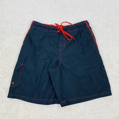 Highland Boardshorts Adulto Grande Negro Rojo Traje de Baño Bañador Bolsillo Para Hombres Foto 1 de 4
