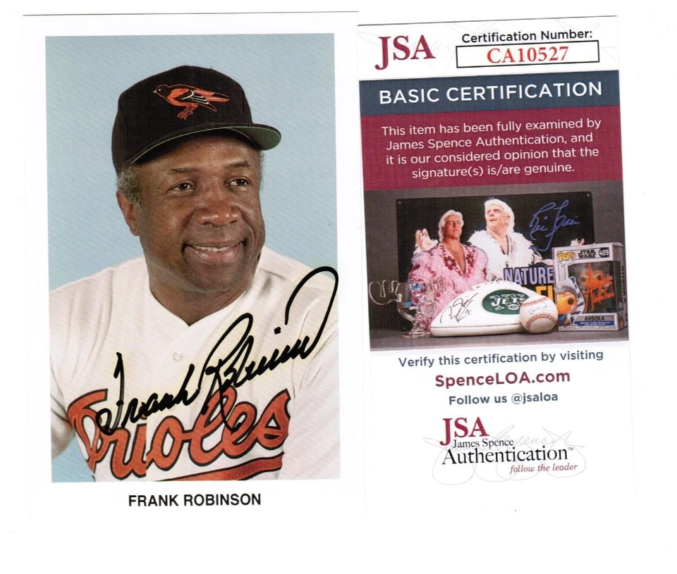 Frank Robinson Signed Team Photo - JSA Authentic - Image 1 of 1