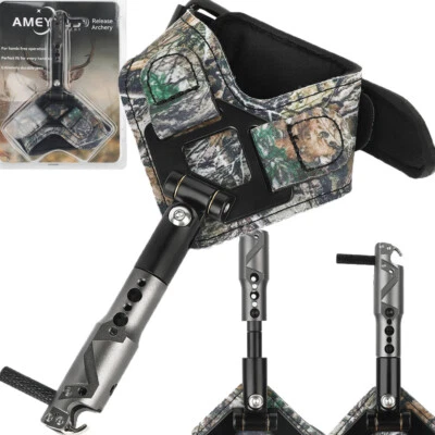 Wrist Release Aids Caliper Strap Trigger Adjustable Archery Compound Bow Hunting - Image 1 of 4