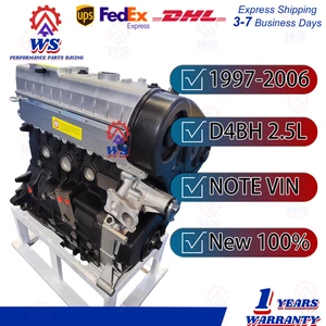 D4BH Motor Long Block For 1997-2006 Hyundai Galloper Starex Terracan i20 2.5 TDI - Picture 1 of 16