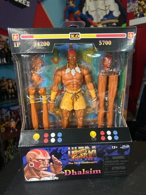 Figura Jada Toys Ultra Street Fighter II Final Challengers Dhalsim DE LUJO NUEVO Foto 1 de 4