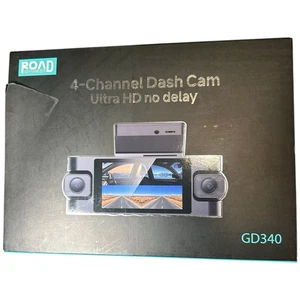 Road Witness GD340 4K 360° DashCam 4 Kanal Dashcam vorne und hinten innen 128G - Bild 1 von 4