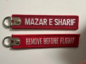 Remove before Flight- Schlüsselanhänger - Afghanistan Mazar E Sharif NEU!! - Bild 1 von 1