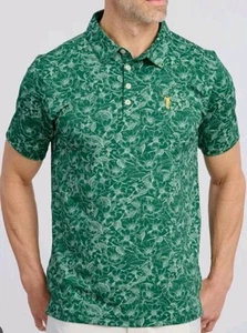 William Murray Men’s Performance Golf Polo Shirt Green Southern Charm Floral XXL - Bild 1 von 11