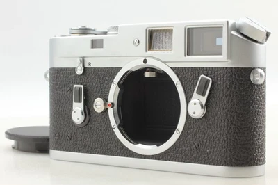 ⏯ Cámara fotográfica telémetro Leica M4 35 mm CLA'd [sin usar] cuerpo plateado de JAPÓN Foto 1 de 4