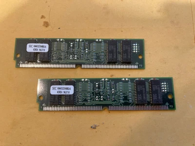 SAMSUNG 8MB SIMM Non Parity EDO Memory KMM5322104BKU-6 - Image 1 of 2