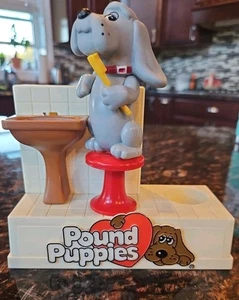 Soporte de cepillo de dientes vintage para baño libra cachorros sin cepillo de dientes - Imagen 1 de 11