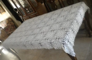MANTEL BLANCO GANCHILLO A MANO VINTAGE PIÑA PAT 60" W 180" L CAJA ALGODÓN30 - Imagen 1 de 7