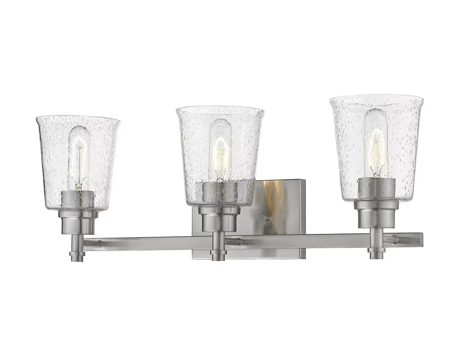 Bohin 3-Light Bathroom Vanity Light In Brushed Nickel - Image 1 of 1