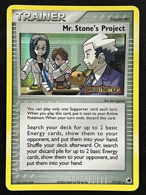 Pokemon Mr Stones Project Reverse Holo - Dragon Frontiers - 77/101 LP - Image 1 of 2