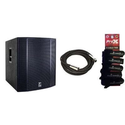Yorkville NX18SP 18" Powered Subwoofer w/ XLR + cable wraps - Image 1 of 4