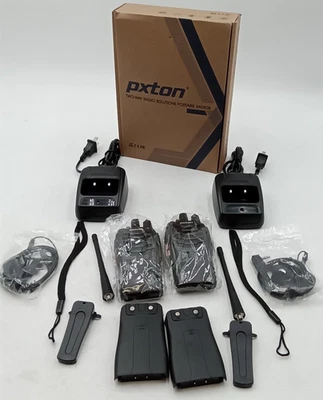 Pxton Two-Way Portable Radio VHF/UHF FM Transceiver CTCSS/DCS Walkie Talkie NEW! - Image 1 of 4