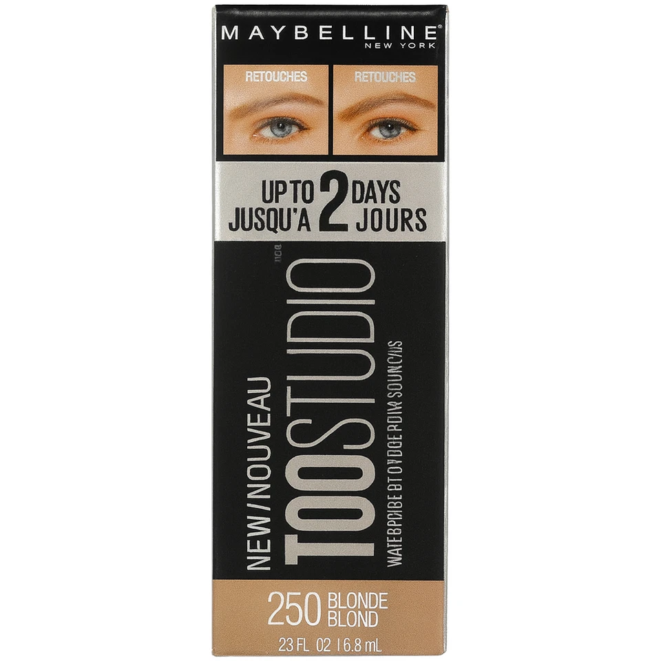 Maybelline TattooStudio Waterproof Brow Gel 250 Blonde 0.23oz (6.8ml) 1 Pack New - Image 1 of 1