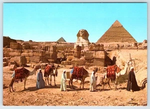 AK Ägypten Sphinx und Pyramiden von Cheops und Chephren Gizeh - Bild 1 von 2