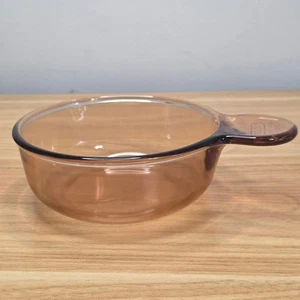 Vintage Corning Ware Vision Grab It Bowl V-150-B Pyrex Amber Dish No Lid - Picture 1 of 6