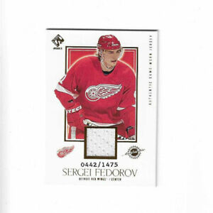 2002-03 PACIFIC PRIVATE RESERVE SERGEI FEDOROV JERSEY 442/1475 BEAUTIFUL