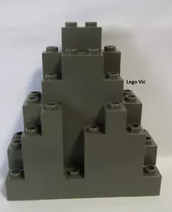 Lego 6083 Rock Panel 3x8x7 Triangular Dk Gray Rocher Château Pirate HP MOC B27 - Imagen 1 de 1