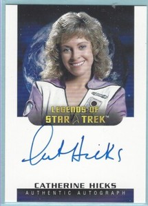 CATHERINE HICKS 2021 RITTENHOUSE WOMEN OF STAR TREK ARTS AND IMAGES AUTO NRMT