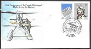 AUSTRALIA - 1981 FIRST DAY COVER - 50th ANNIVERSARY CHICHESTERS TASMAN FLIGHT - Picture 1 of 1
