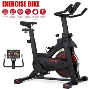 Exercise Bike Cardio Cycle Indoor Training LCD Screen Heart Rate Sensor Fitness - Picture 1 of 9