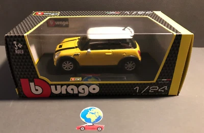 Bburago Mini Cooper S, automodello scala 1:24 - 1:25, vintage (1091) - Immagine 1 di 4