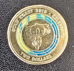 $2 2018 Borobi Gold Coast Commonwealth Games Two Dollar Coin CIRC - Picture 1 of 2