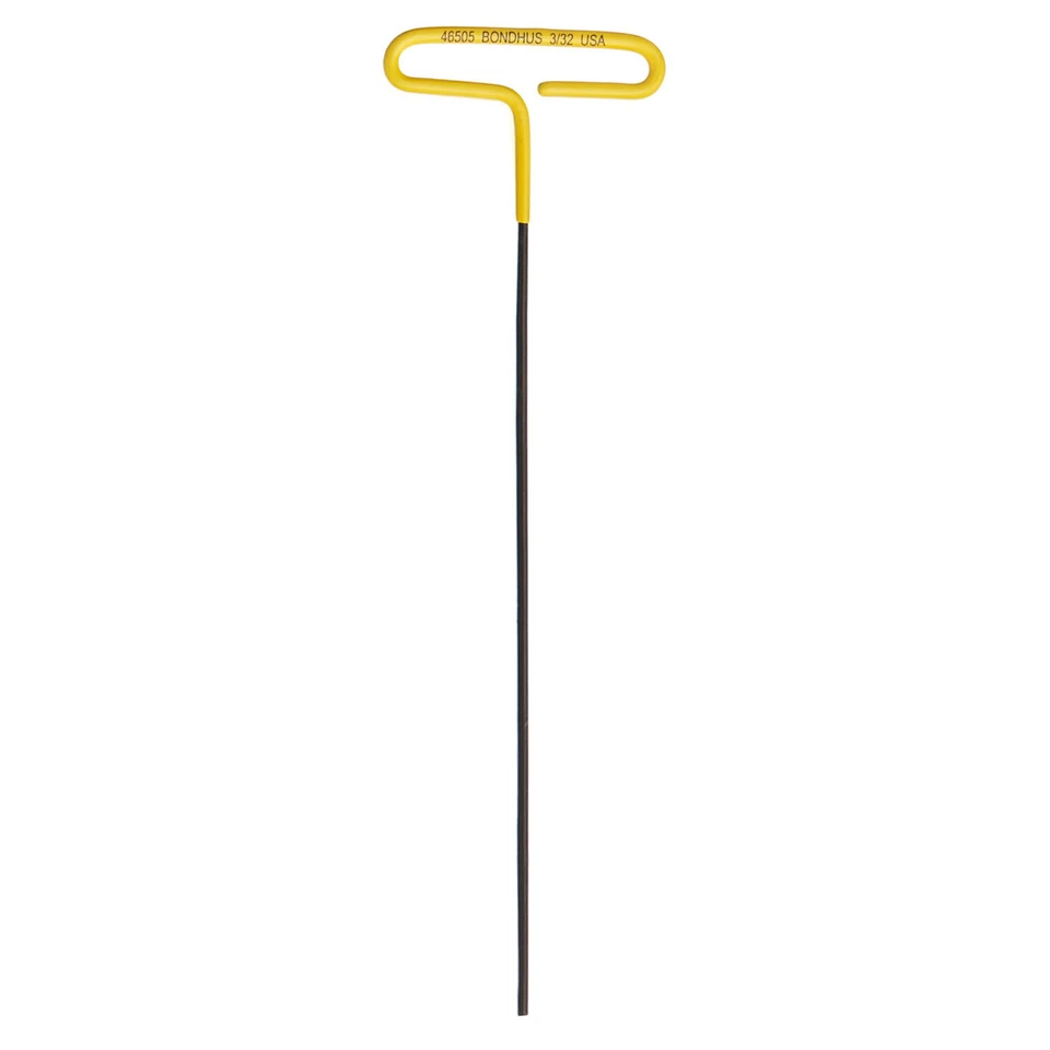 Bondhus 46505 3/32 x 9" Cushion Grip Loop Hex T-Handle - ProGuard Finish 2 Piece - Image 1 of 1