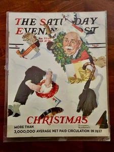 COMPLETE ORIG. SATURDAY EVENING POST DEC 25 1937 MAGAZINE "CHRISTMAS" - Picture 1 of 2