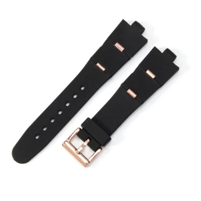 Convex 8mm High Quality Waterproof Rubber Silicone Watch Band Strap Fits Bvlgari - Image 1 of 4