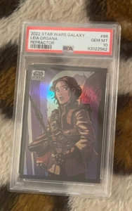 (PSA 10) 2022 Topps Cromo Star Wars Galaxy 86 Leia Organa Refractor - Imagen 1 de 2