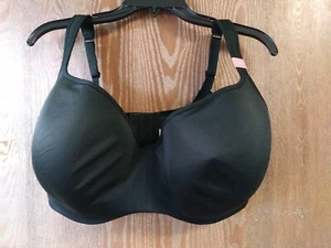 CACIQUE 36F gepolsterter BH mit tiefem Bügel schwarz mit verstellbaren Trägern - Bild 1 von 2