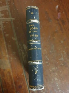 Blue Leather Hardcover Book 1815 ( 200 years + ) Lord of the Isles Walter Scott - Picture 1 of 11