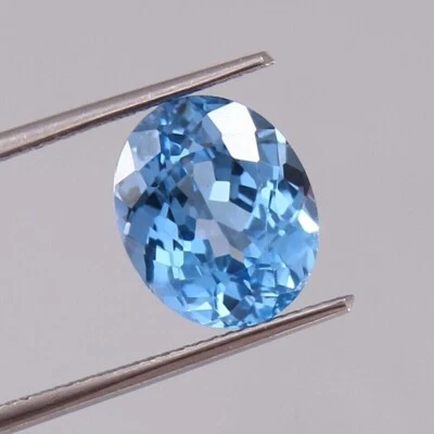 11  Ct Certified Natural Santa Maria Blue Aquamarine Oval Cut  Loose Gemstone - Image 1 of 4
