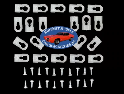 20pcs GM Vinyl Top Molding Trim Clips & Studs Body Chevy Oldsmobile Pontiac B45 - Image 1 of 4