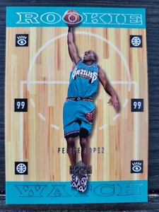 1999 UPPER DECK ENCORE NBA ROOKIE CARD #332 FELIPE LOPEZ VANCOUVER GRIZZLIES 3 - Picture 1 of 2