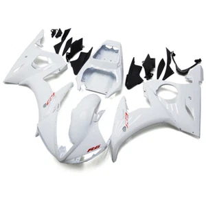 Gloss White Fairings Kit for Yamaha YZF600 R6 2003 2004 2005 R6S '06-09 Bodywork - Picture 1 of 9