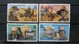 Stamps Isle of men Churchill centenary 1874 - 1974 - Picture 1 of 1