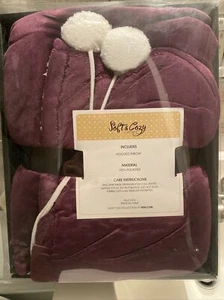 Soft N Cozy Throw PURPLE Color In Package HSN - Picture 1 of 4