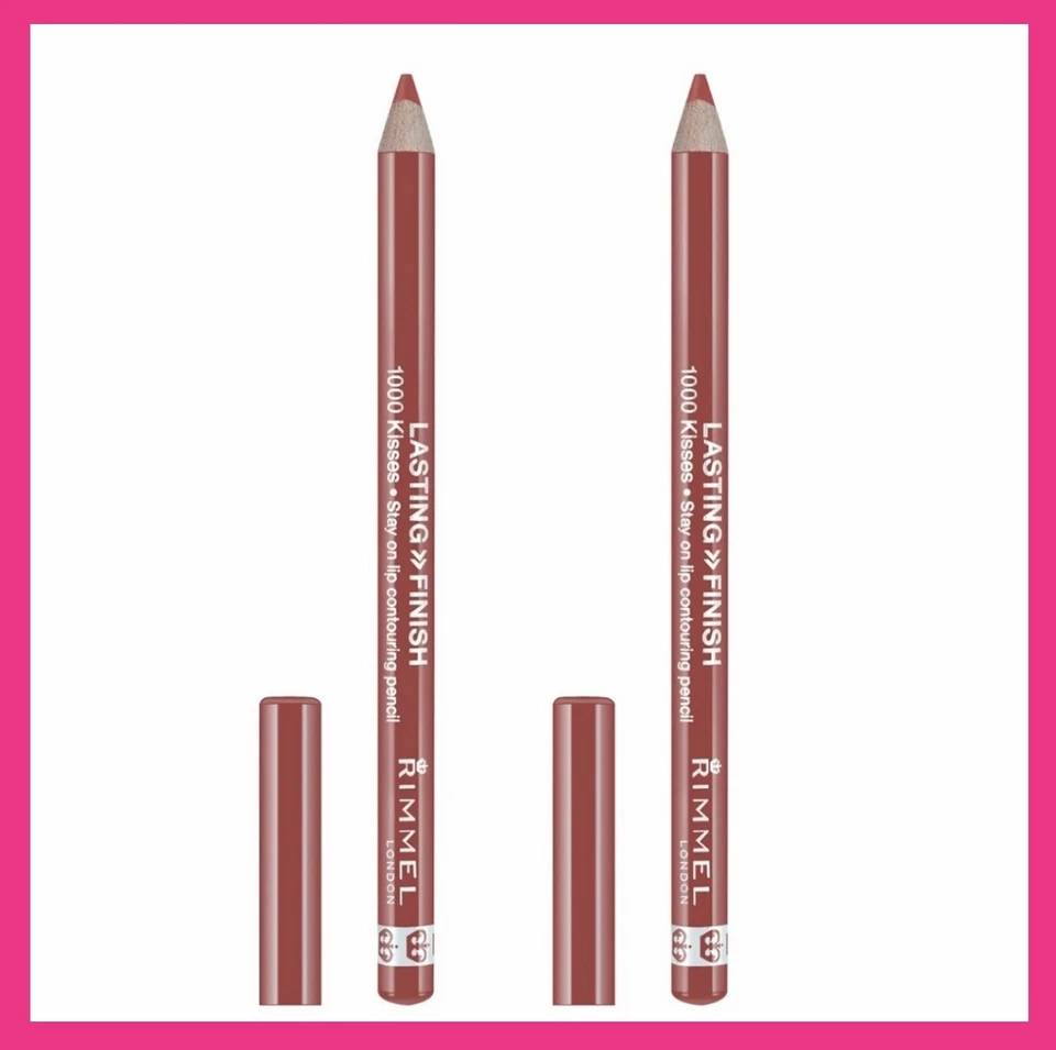 Rimmel Lasting Finish 1000 Kisses Lip Liner Pencil Color #081 spiced nude 2 PCS - Image 1 of 2