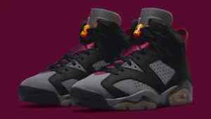 Nike Air Jordan 6 Retro Shoes Bordeaux Dark Gray Black CT8529-063 Men's NEW