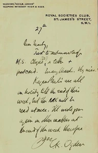 RARE “Linguistics Pioneer" Charles Kay Ogden Hand Written Letter COA - Picture 1 of 2