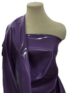 2 WAY STRETCH PU COATED PURPLE FABRIC... 58 " WIDE.. SOLD BTY, COSTUME - Picture 1 of 6