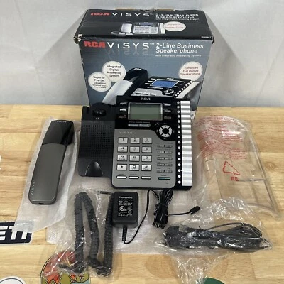 RCA Visys 2-Line Business Speakerphone 25205RE1-A - Complete in Box - Excellent - Image 1 of 4
