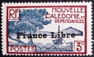 1941 NEW CALEDONIA #219: Fine MNH - from the 'Free France' set - Picture 1 of 1