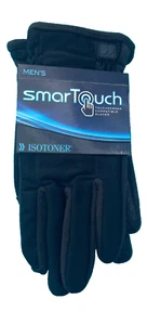 NWT Isotoner Mens 100% Polyester Touchscreen Gloves - Picture 1 of 2
