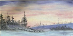 Northern Sky by Helen Emery - Original Oil Painting - Picture 1 of 3