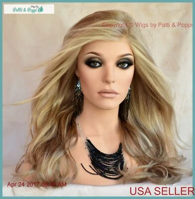 Miles of Style Lace Front Heat Safe Monopart Wig Raquel Welch Glazed Sand RL1621 - Image 1 of 4